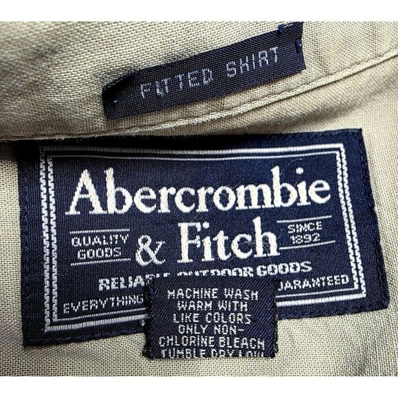 Abercrombie & Fitch Safari Button Shirt Short Sleeve XL Outdoor - Picture 14 of 16